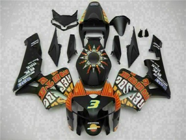 Noir Kit Carénages & Plastique Honda CBR 600 RR 2005-2006