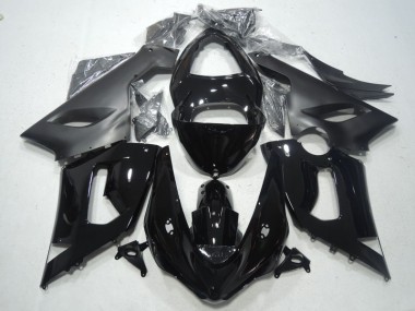 Noir Kit Carénages & Plastique Kawasaki ZX6R 2005-2006