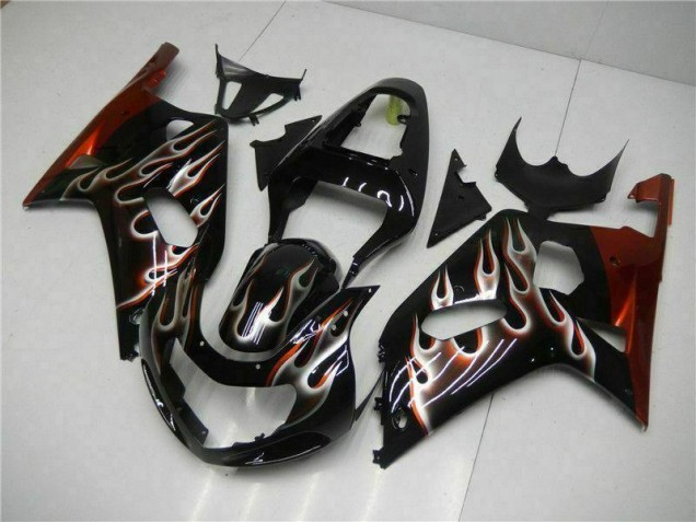 Noir Kit Carénages & Plastique Suzuki GSXR 600 / 750 K1 K2 K3 2001-2003 Noir Kit Carénages & Plastique Suzuki GSXR 600 / 750 K1 K2 K3 2001-2003