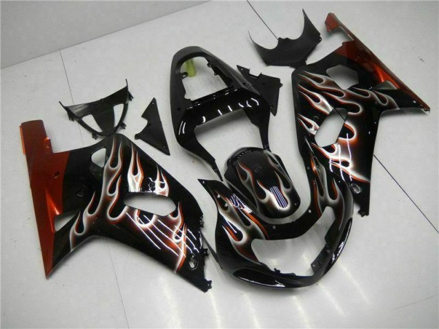 Noir Kit Carénages & Plastique Suzuki GSXR 600 / 750 K1 K2 K3 2001-2003 Noir Kit Carénages & Plastique Suzuki GSXR 600 / 750 K1 K2 K3 2001-2003