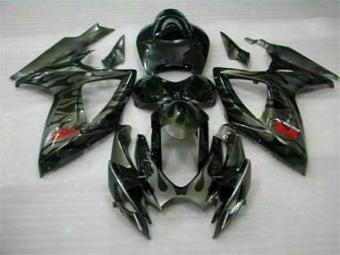 Noir Kit Carénages & Plastique Suzuki GSXR 600 / 750 K6 2006-2007