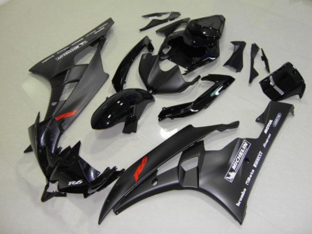 Noir Kit Carénages & Plastique Yamaha R6 2006-2007 Noir Kit Carénages & Plastique Yamaha R6 2006-2007