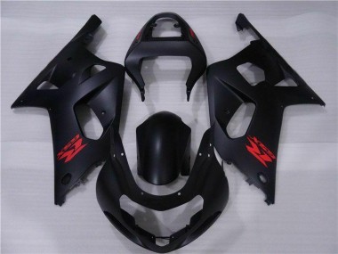 Noir Kit Carénages Suzuki GSXR 600 / 750 K1 K2 K3 2001-2003