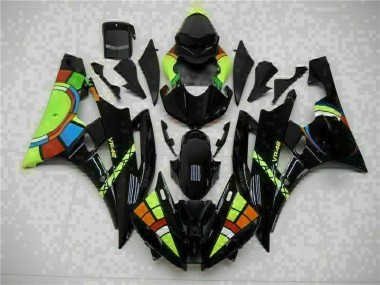Noir Kit Carénages Yamaha R6 2006-2007