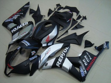 Noir Mat Argent Repsol Carénage Honda CBR 600 RR 2007-2008