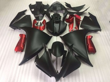 Noir Mat Brillant Rouge Carénage Yamaha R1 2012-2014
