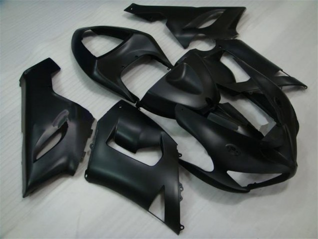 Noir Mat Carénage Kawasaki ZX6R 2005-2006 Noir Mat Carénage Kawasaki ZX6R 2005-2006