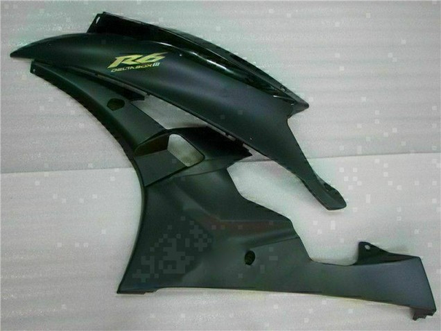 Noir Mat Carénage Yamaha R6 2006-2007 Noir Mat Carénage Yamaha R6 2006-2007