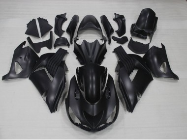 Noir Mat Carénages Kawasaki ZX14R ZZR 1400 2006-2011