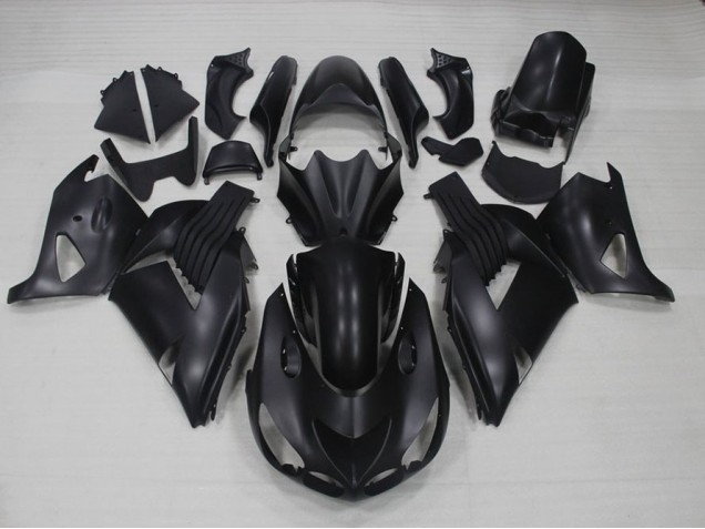 Noir Mat Carénages Kawasaki ZX14R ZZR 1400 2006-2011 Noir Mat Carénages Kawasaki ZX14R ZZR 1400 2006-2011