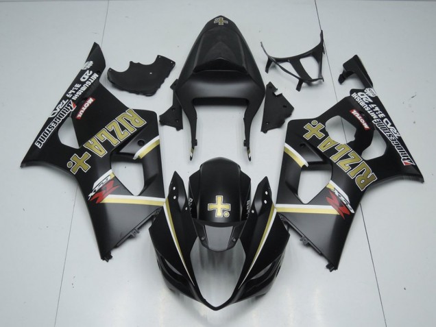Noir Mat Rizla Carénage Suzuki GSXR 1000 K3 2003-2004 Noir Mat Rizla Carénage Suzuki GSXR 1000 K3 2003-2004