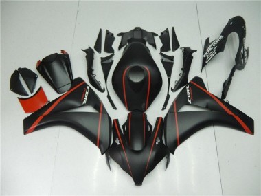 Noir Mat Rouge Carénage Honda CBR 1000 RR 2008-2011