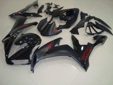 Noir Mat Rouge Carénage Yamaha R1 2004-2006