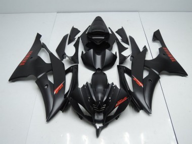 Noir Mat Rouge Décalque Carénage Yamaha R6 2008-2016