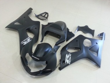Noir Mat avec Argent GSXR Carénage Suzuki GSXR 1000 K1 2000-2002