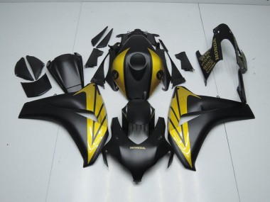 Noir Mat et Or Carénage Honda CBR 1000 RR 2008-2011