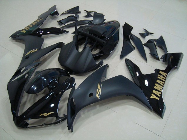 Noir Matte Or Carénage Yamaha R1 2004-2006 Noir Matte Or Carénage Yamaha R1 2004-2006
