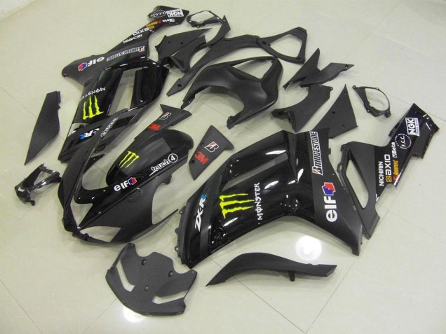 Noir Monster Carénage Kawasaki ZX6R 2007-2008 Noir Monster Carénage Kawasaki ZX6R 2007-2008