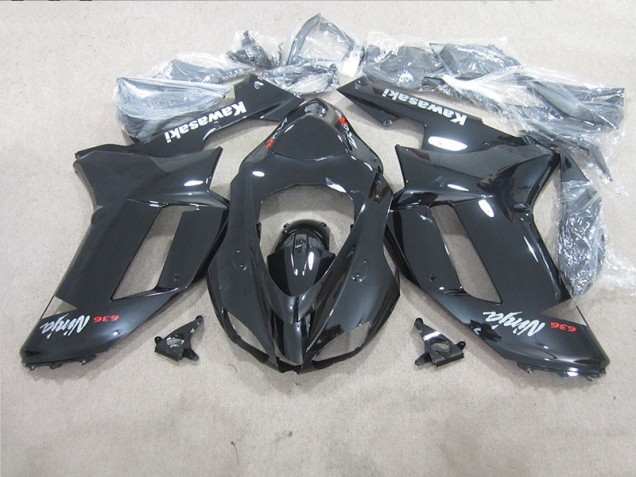 Noir Ninja 636 Carénage Kawasaki ZX6R 2007-2008 Noir Ninja 636 Carénage Kawasaki ZX6R 2007-2008