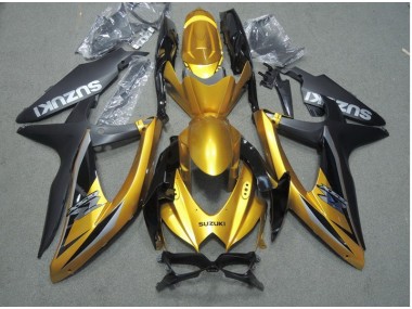 Noir Or Carénage Suzuki GSXR 600 K8 2008-2010