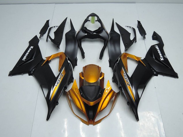 Noir Or Carénages Kawasaki ZX6R 2013-2018 Noir Or Carénages Kawasaki ZX6R 2013-2018
