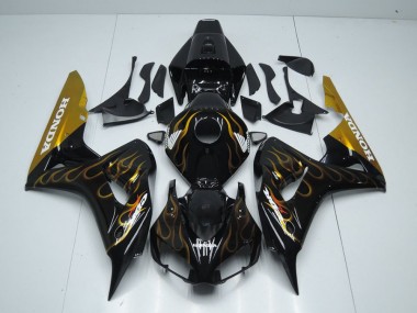Noir Or Flamme Carénage Honda CBR 1000 RR 2006-2007