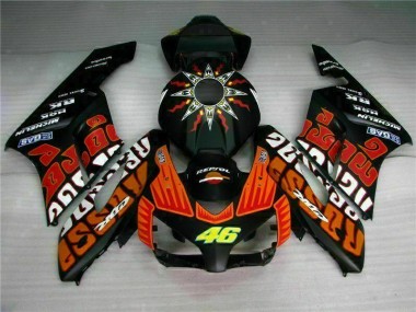 Noir Orange Carénage Honda CBR 1000 RR 2004-2005