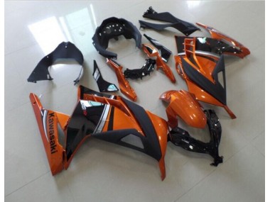 Noir Orange Carénage Kawasaki ZX 300R 2013-2016