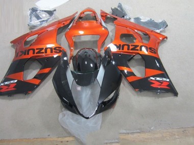 Noir Orange Carénage Suzuki GSXR 1000 K3 2003-2004