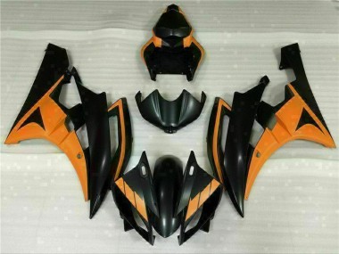 Noir Orange Carénage Yamaha R6 2006-2007
