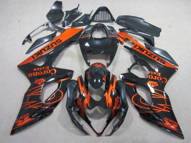 Noir Orange Corona Extra Carénage Suzuki GSXR 1000 K5 2005-2006 Noir Orange Corona Extra Carénage Suzuki GSXR 1000 K5 2005-2006