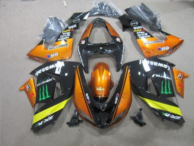Noir Orange Monster Carénage Kawasaki ZX10R 2006-2007