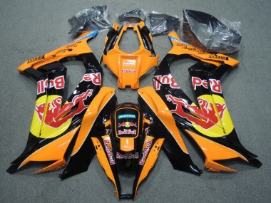 Noir Orange Red Bull Carénage Kawasaki ZX10R 2011-2015