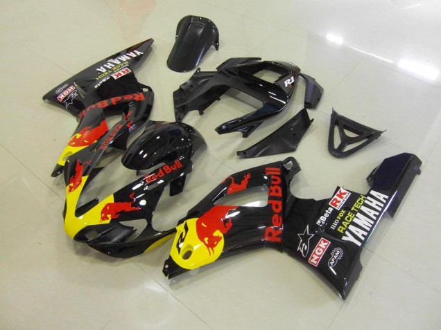 Noir Red Bull Carénage Yamaha R1 2000-2001 Noir Red Bull Carénage Yamaha R1 2000-2001