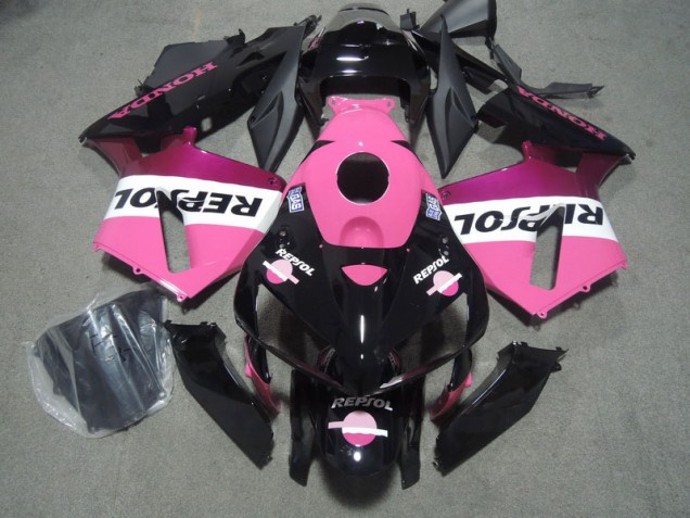 Noir Rose Repsol Carénage Honda CBR 1000 RR 2004-2005 Noir Rose Repsol Carénage Honda CBR 1000 RR 2004-2005