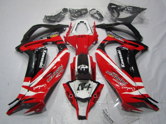 Noir Rouge 84 Carénage Kawasaki ZX10R 2011-2015 Noir Rouge 84 Carénage Kawasaki ZX10R 2011-2015