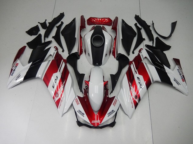Noir Rouge Blanc Carénage Yamaha R3 2015-2022 Noir Rouge Blanc Carénage Yamaha R3 2015-2022
