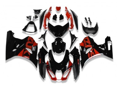 Noir Rouge Carénage Suzuki GSXR 1000 2017-2023