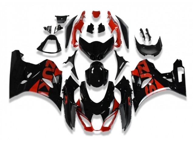 Noir Rouge Carénage Suzuki GSXR 1000 2017-2023 Noir Rouge Carénage Suzuki GSXR 1000 2017-2023