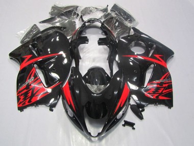Noir Rouge Carénage Suzuki GSXR 1300 Hayabusa 1996-2007