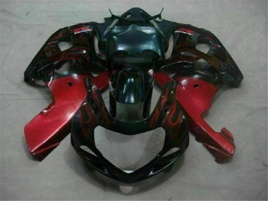 Noir Rouge Carénage Suzuki GSXR 600 / 750 K1 K2 K3 2001-2003