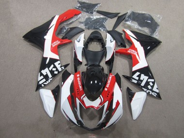 Noir Rouge Carénage Suzuki GSXR 750 K11 2011-2024