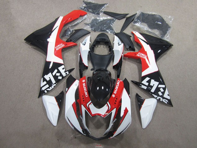 Noir Rouge Carénage Suzuki GSXR 750 K11 2011-2024 Noir Rouge Carénage Suzuki GSXR 750 K11 2011-2024