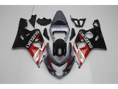 Noir Rouge Carénage Suzuki GSXR 750 K4 2004-2005