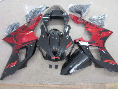 Noir Rouge Carénage Yamaha R1 2000-2001