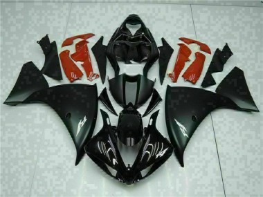 Noir Rouge Carénage Yamaha R1 2009-2011