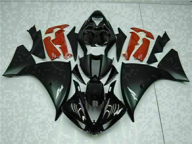 Noir Rouge Carénage Yamaha R1 2009-2011 Noir Rouge Carénage Yamaha R1 2009-2011