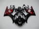 Noir Rouge Carénage Yamaha R6 2003-2005 Noir Rouge Carénage Yamaha R6 2003-2005