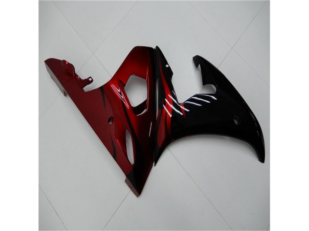 Noir Rouge Carénage Yamaha R6 2003-2005 Noir Rouge Carénage Yamaha R6 2003-2005