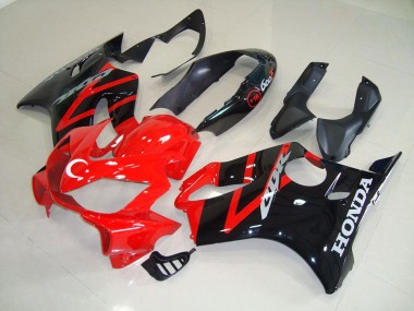 Noir Rouge Carénages Honda CBR 600 F4i 2004-2007